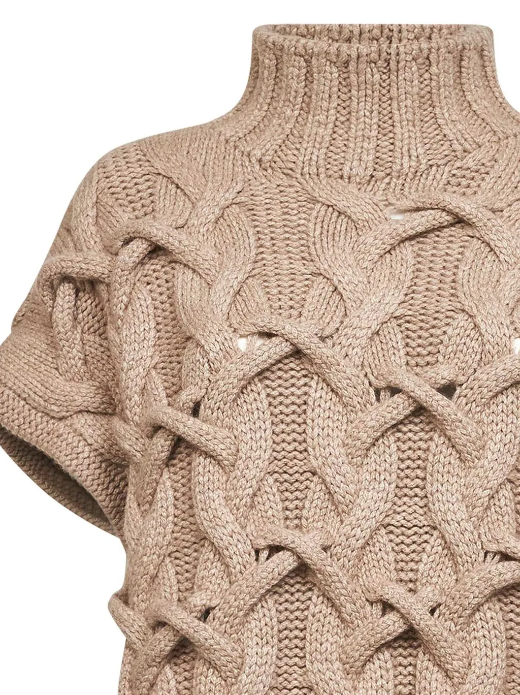 Mock Neck Knitted Sweater