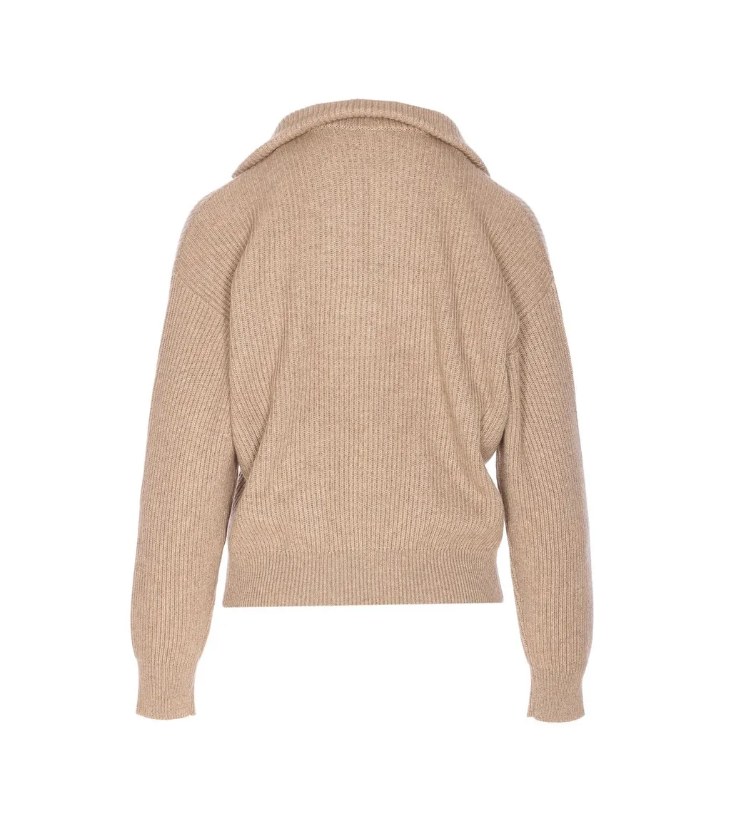 Long-Sleeved Half-Zipped Jumper