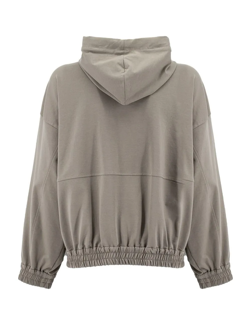 Zip-Up Drawstring Hoodie