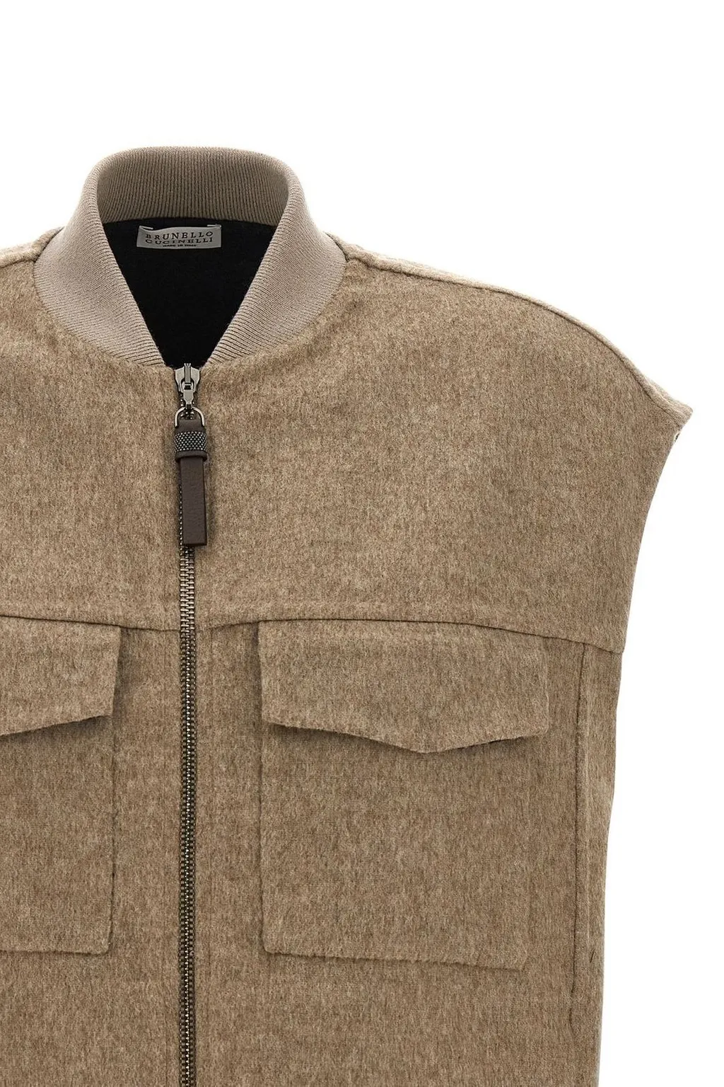 Zip-Up Cap Sleeved Gilet