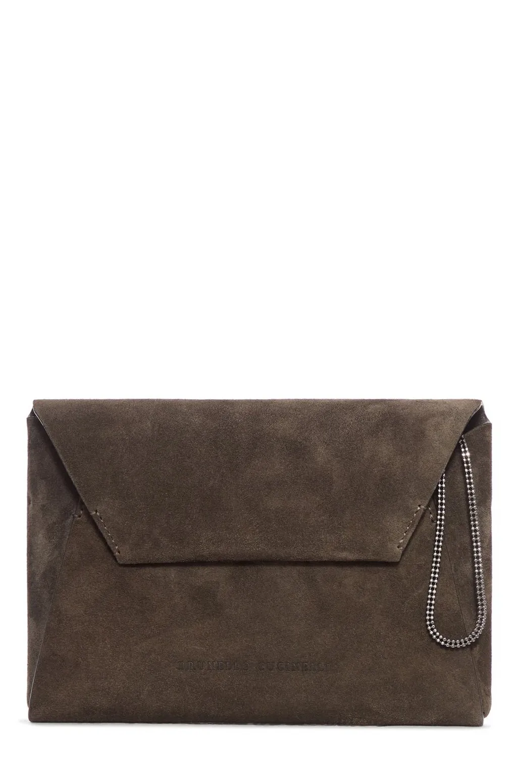 Logo Embossed Clutch Bag