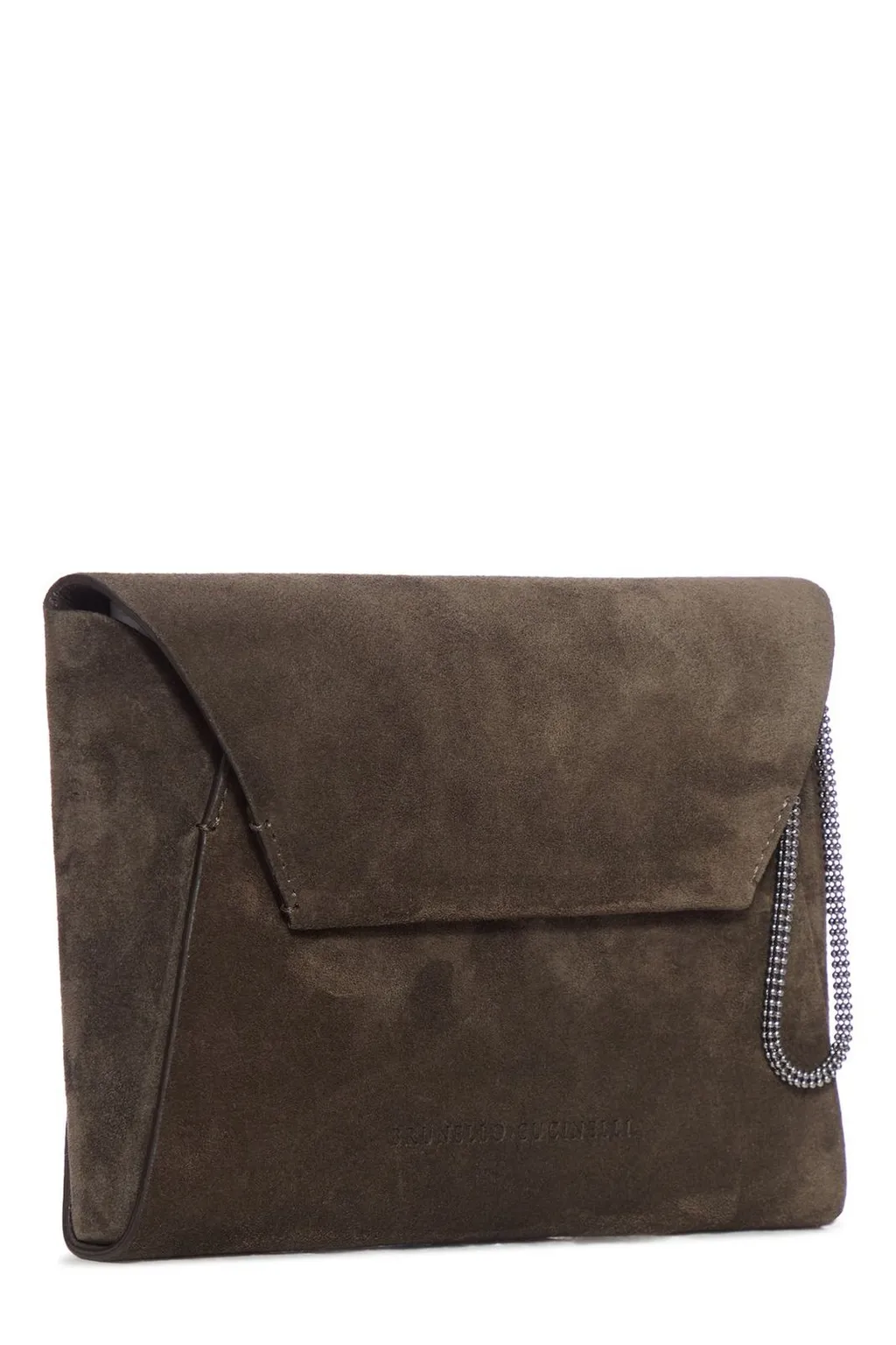 Logo Embossed Clutch Bag