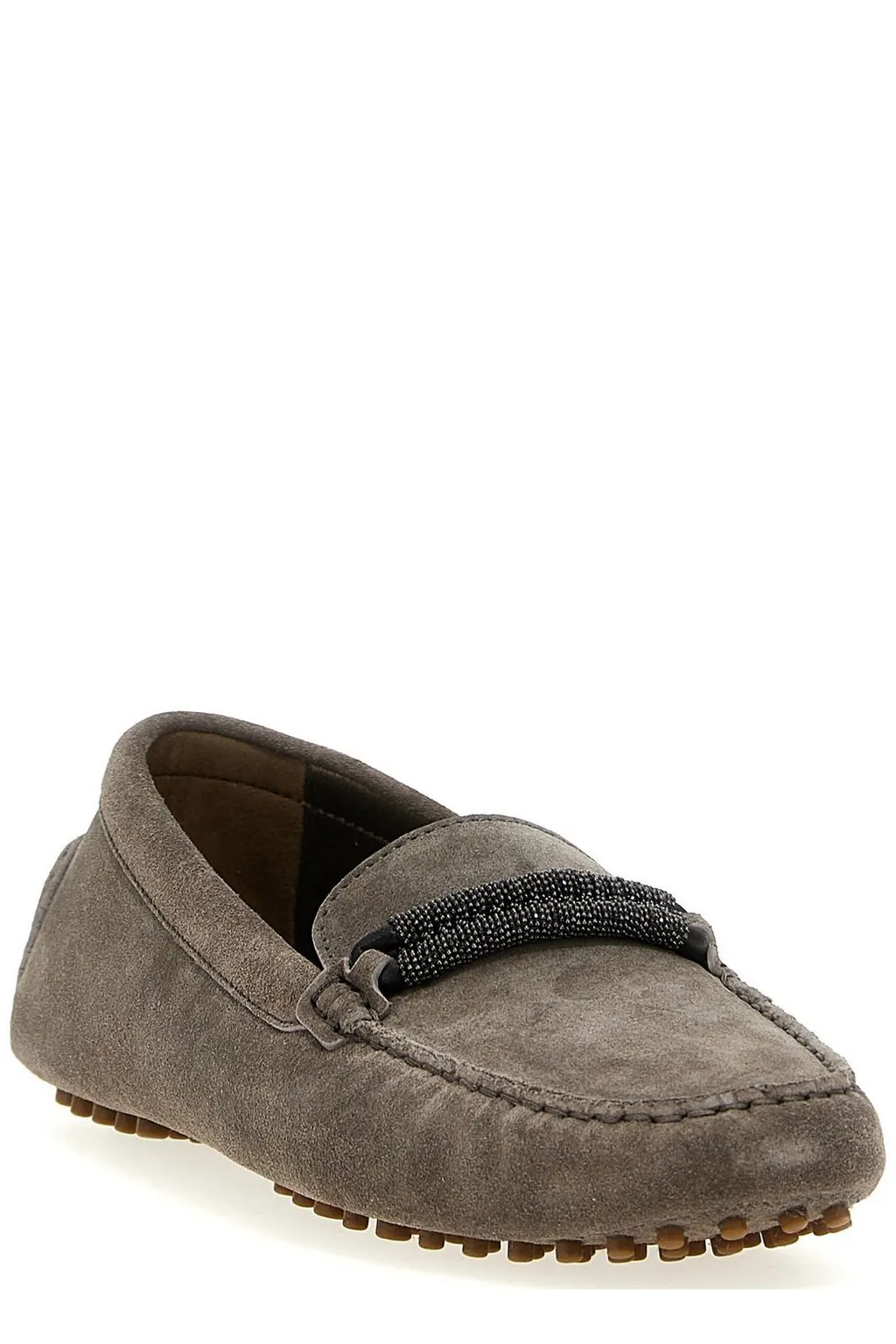 Monili Chain Detailed Slip-On Loafers