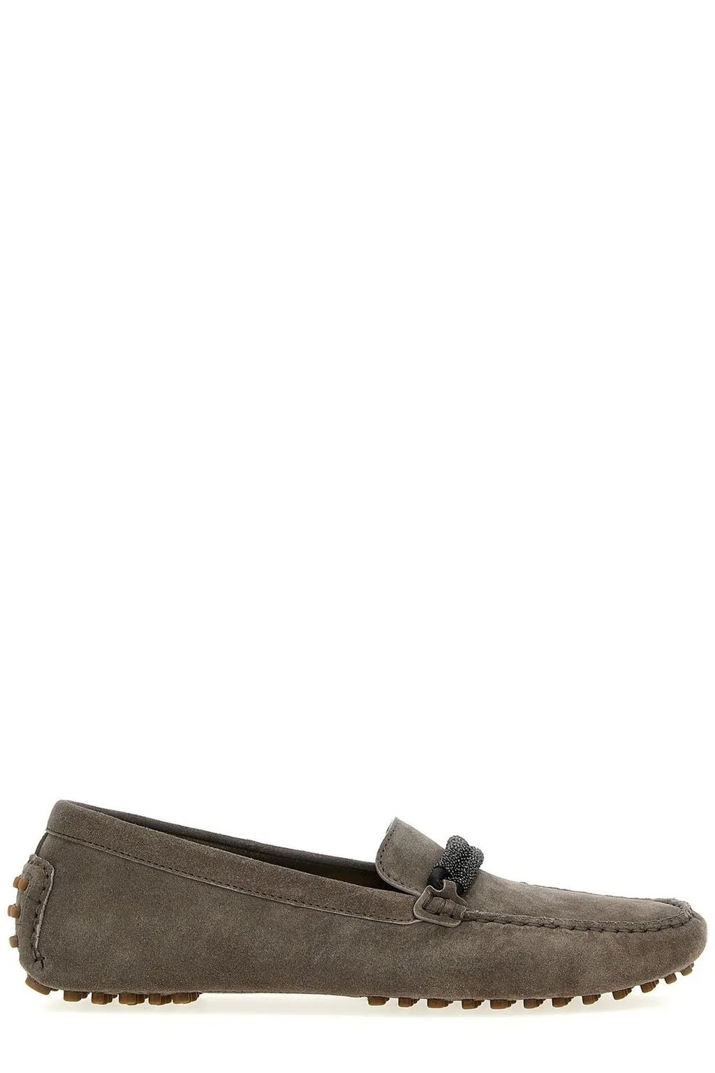 Monili Chain Detailed Slip-On Loafers