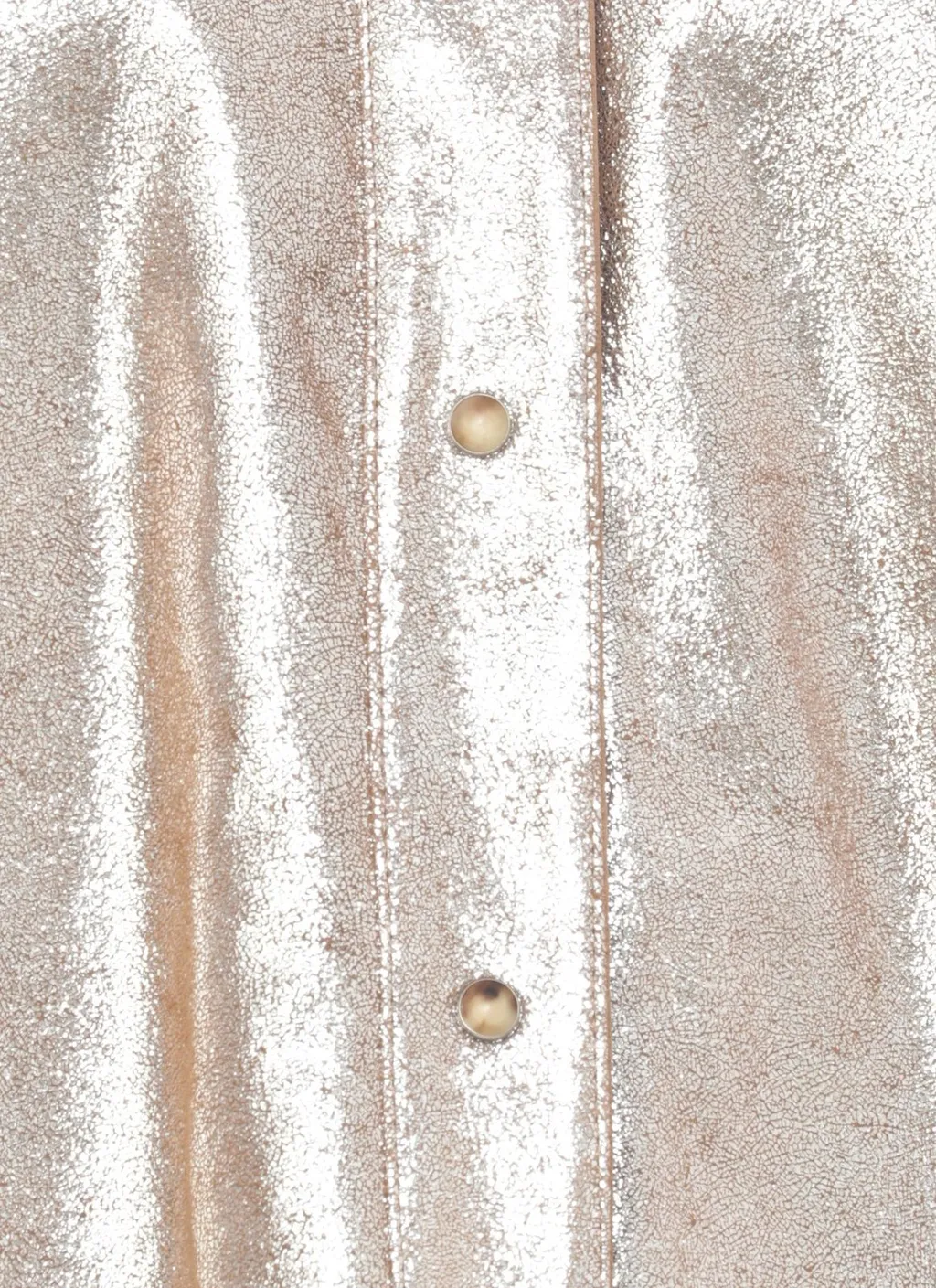 Long-Sleeved Leather Shirt