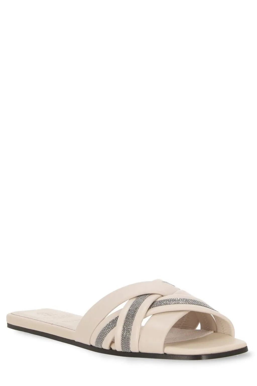 Beaded Slip-On Sandals