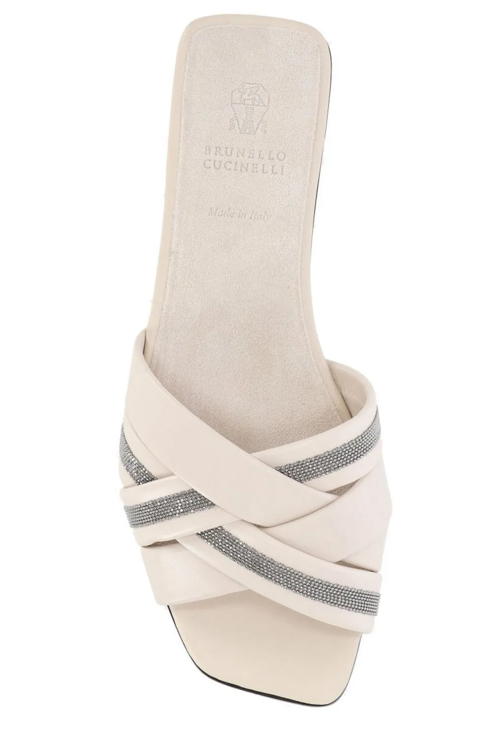Beaded Slip-On Sandals