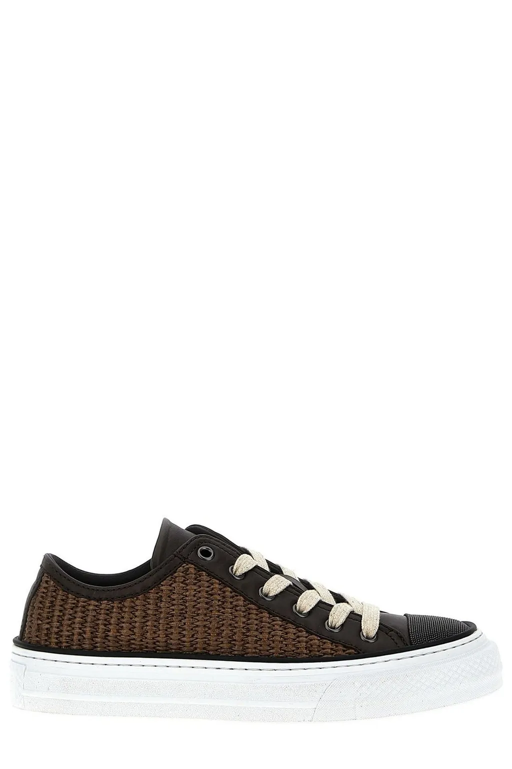 Jewel Lace-Up Sneakers