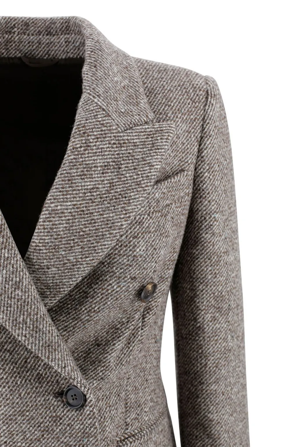 Peak Lapel Double-Breasted Blazer