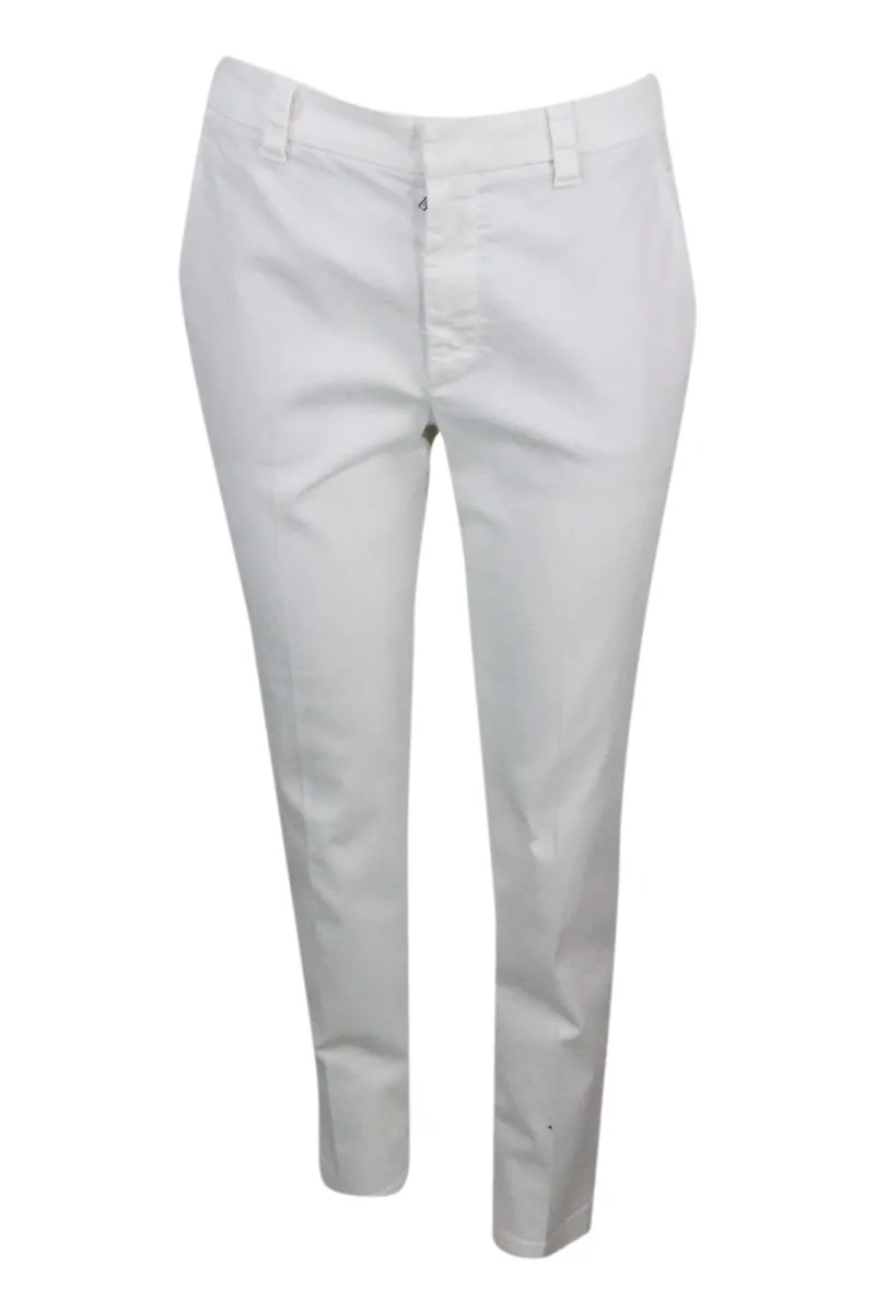 Mid-Rise Cropped Trousers