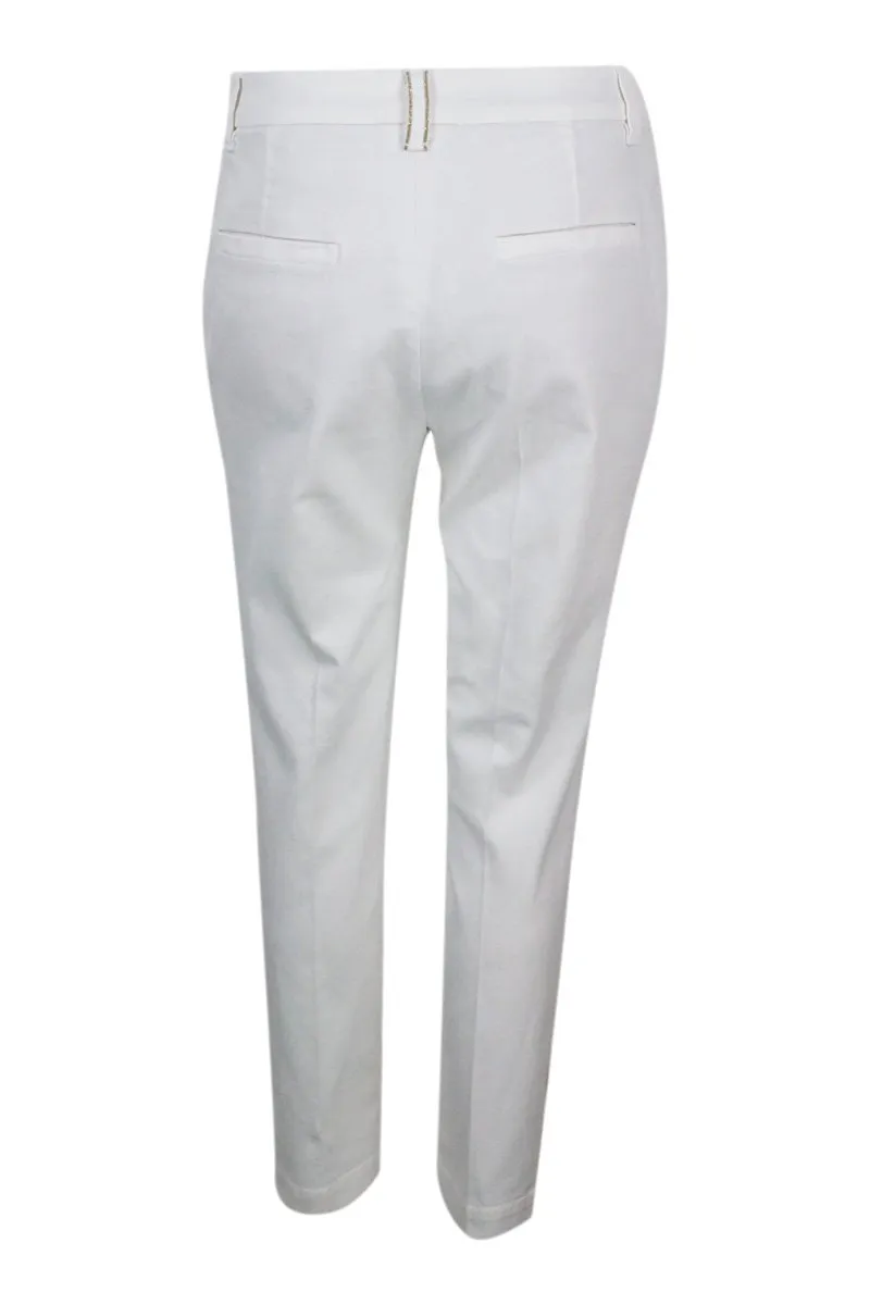Mid-Rise Cropped Trousers