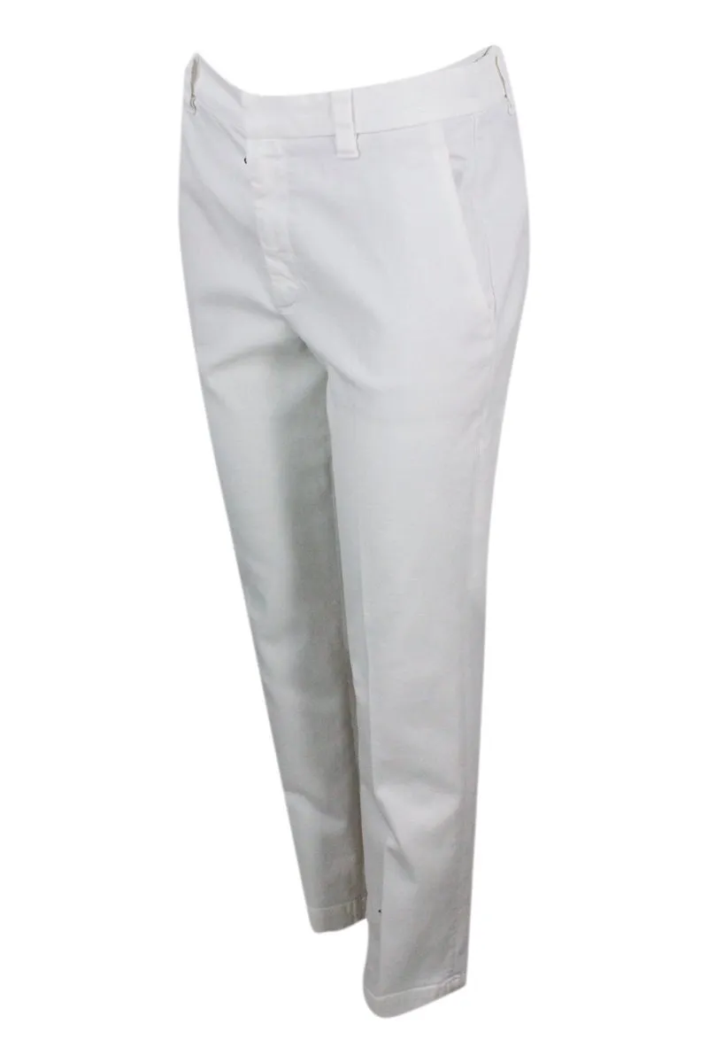 Mid-Rise Cropped Trousers