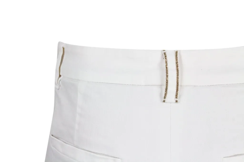 Mid-Rise Cropped Trousers