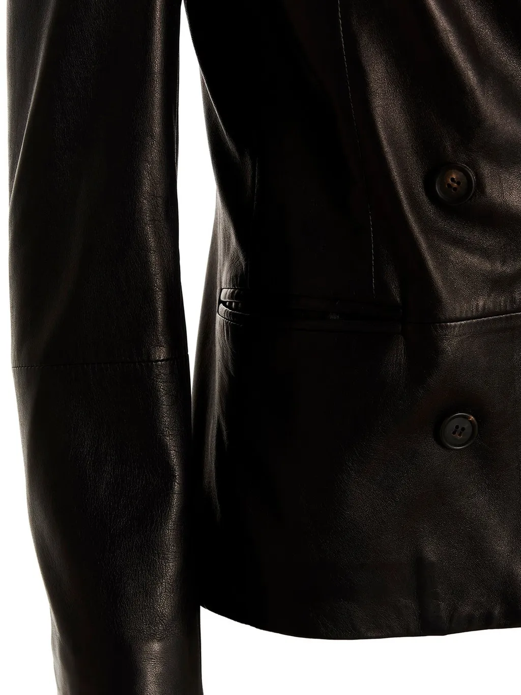 Double-Breasted Long-Sleeved Jacket