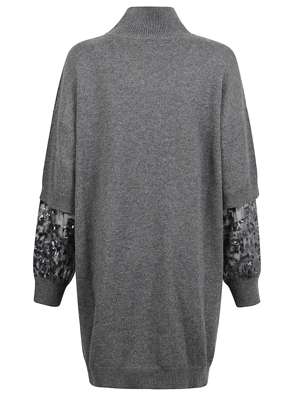 Sequin Embellished Knitted Mini Dress