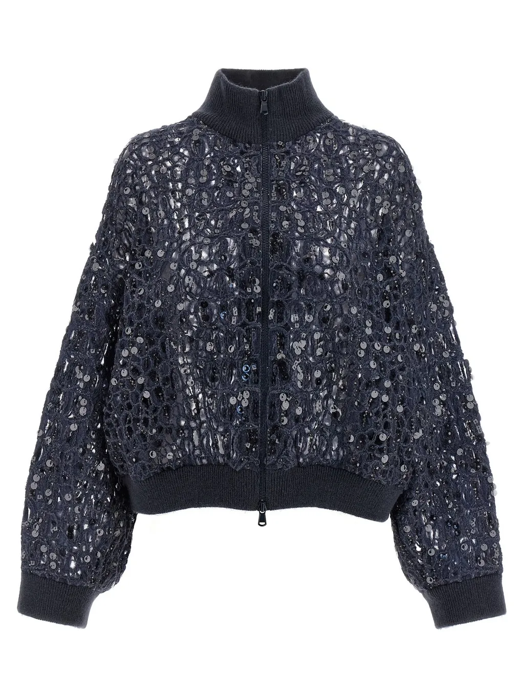 Dazzling Embroidered Knit Cardigan