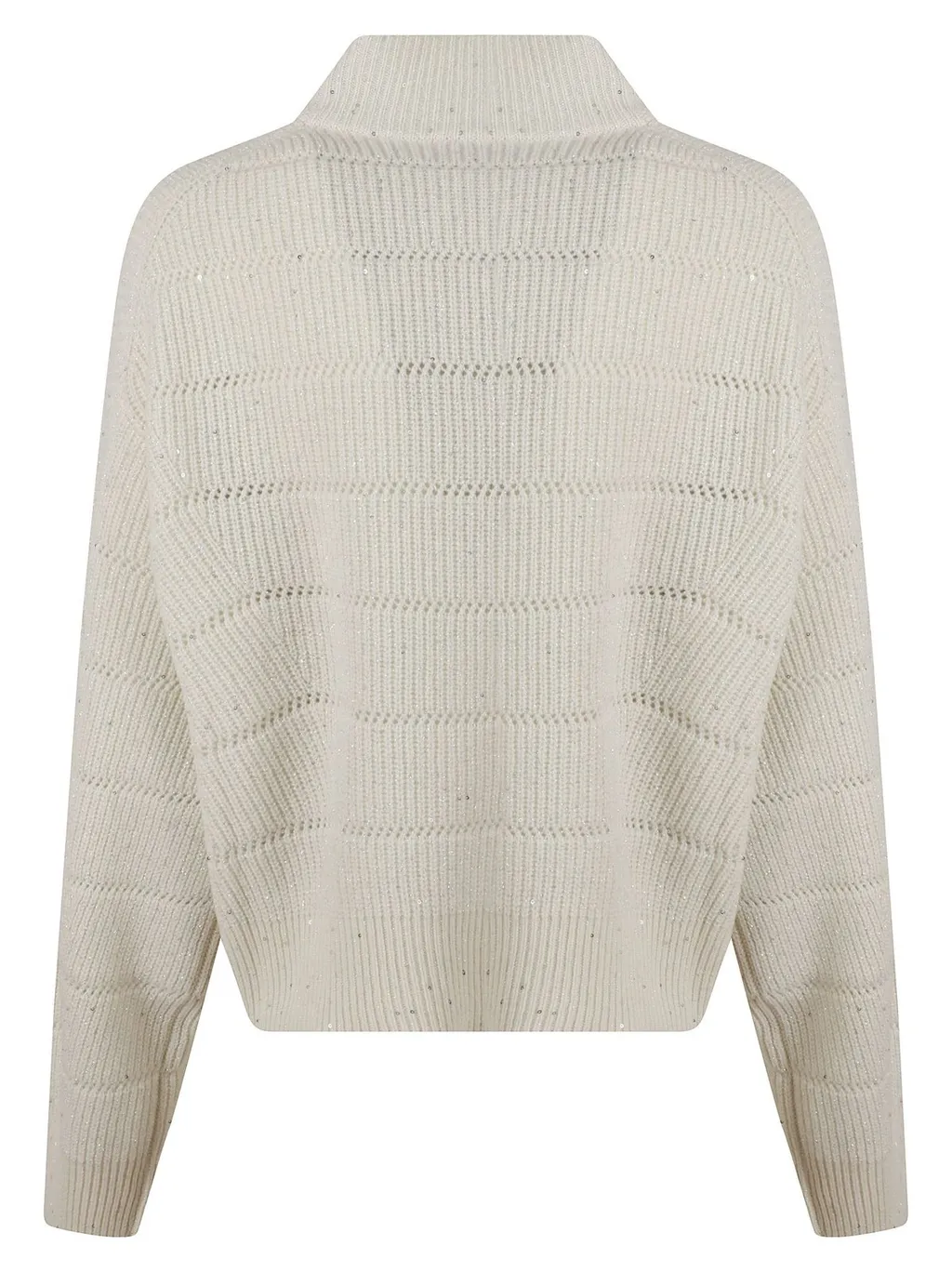 High-Neck Cropped Jumper
