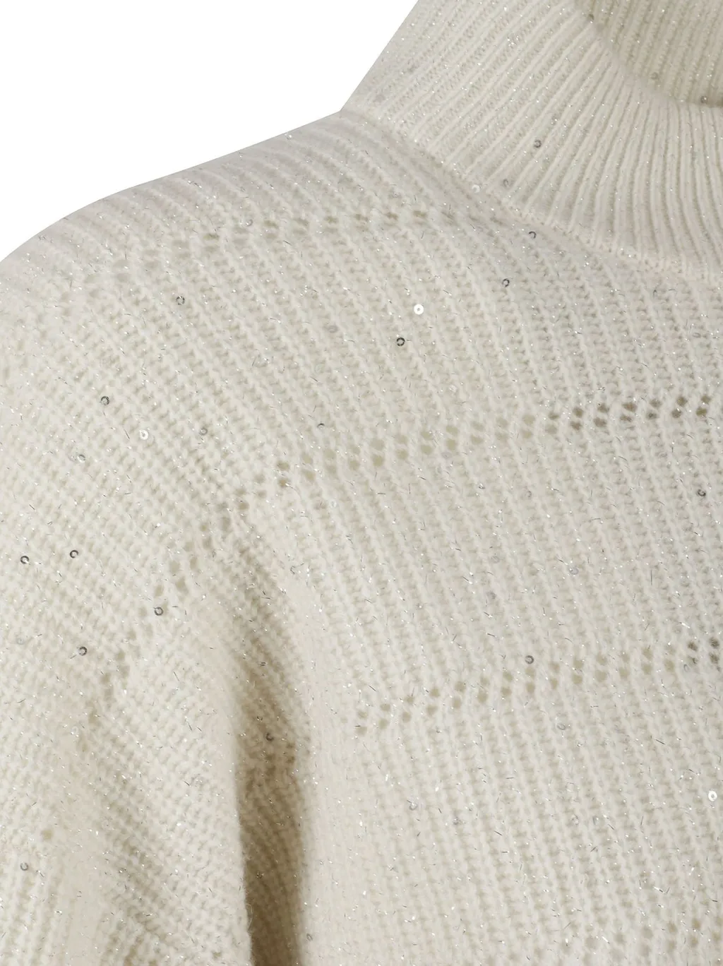 High-Neck Cropped Jumper