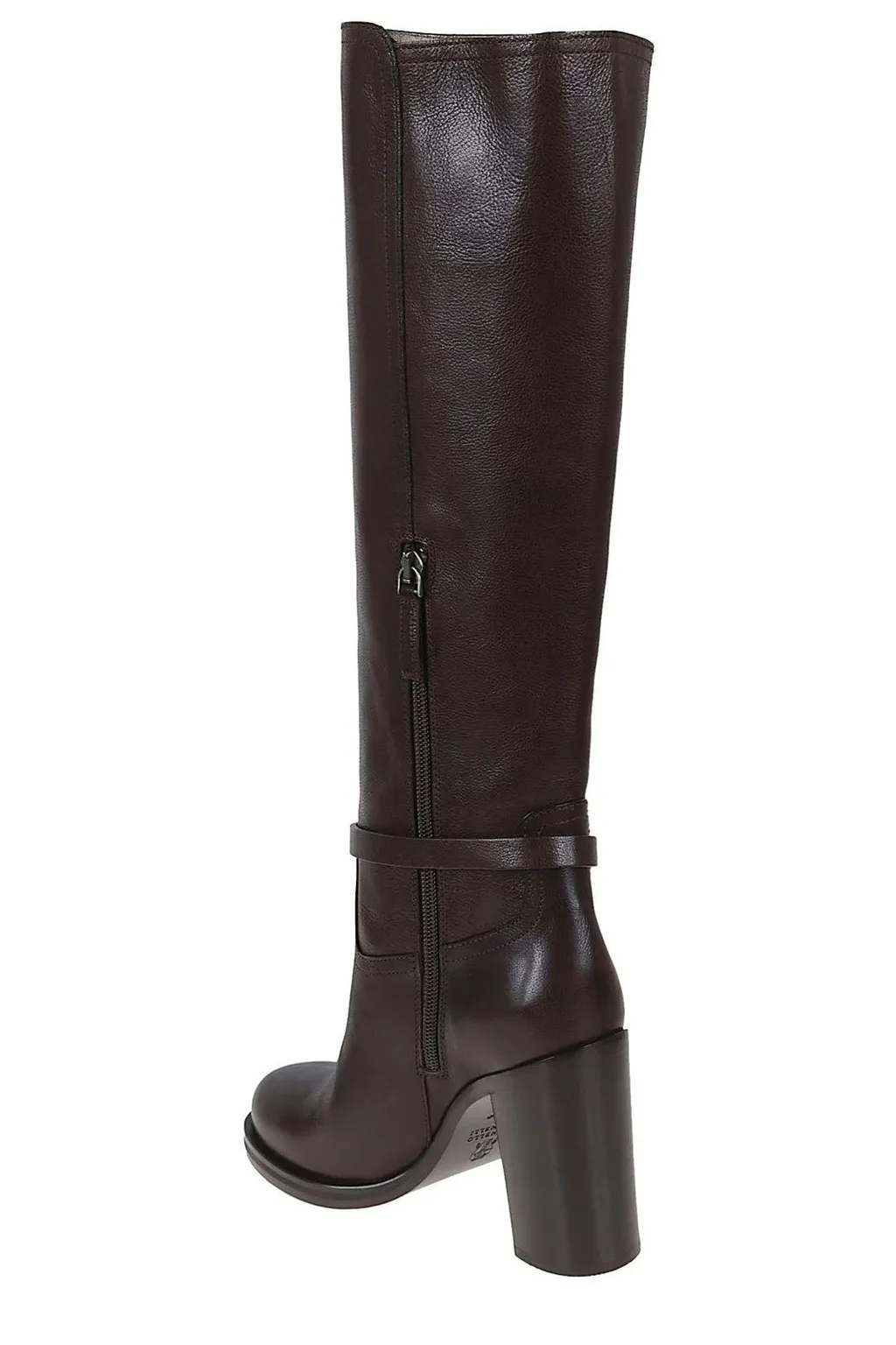 Buckle Detailed Round-Toe Boots