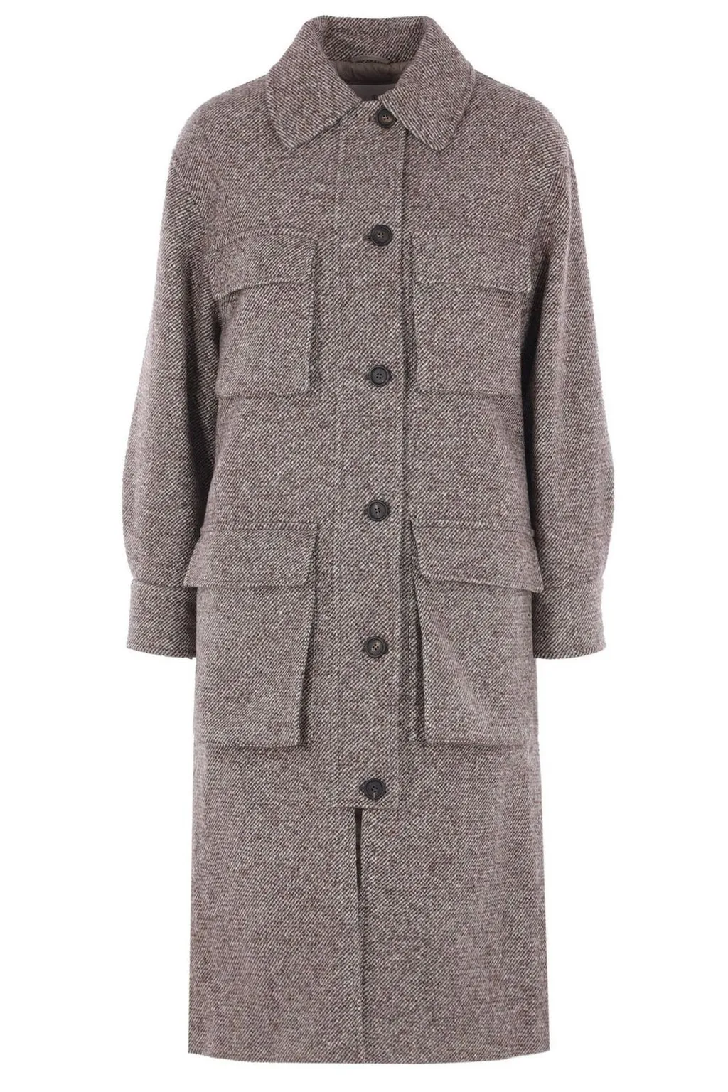 MÉLange Diagonal Monili Embellished Coat