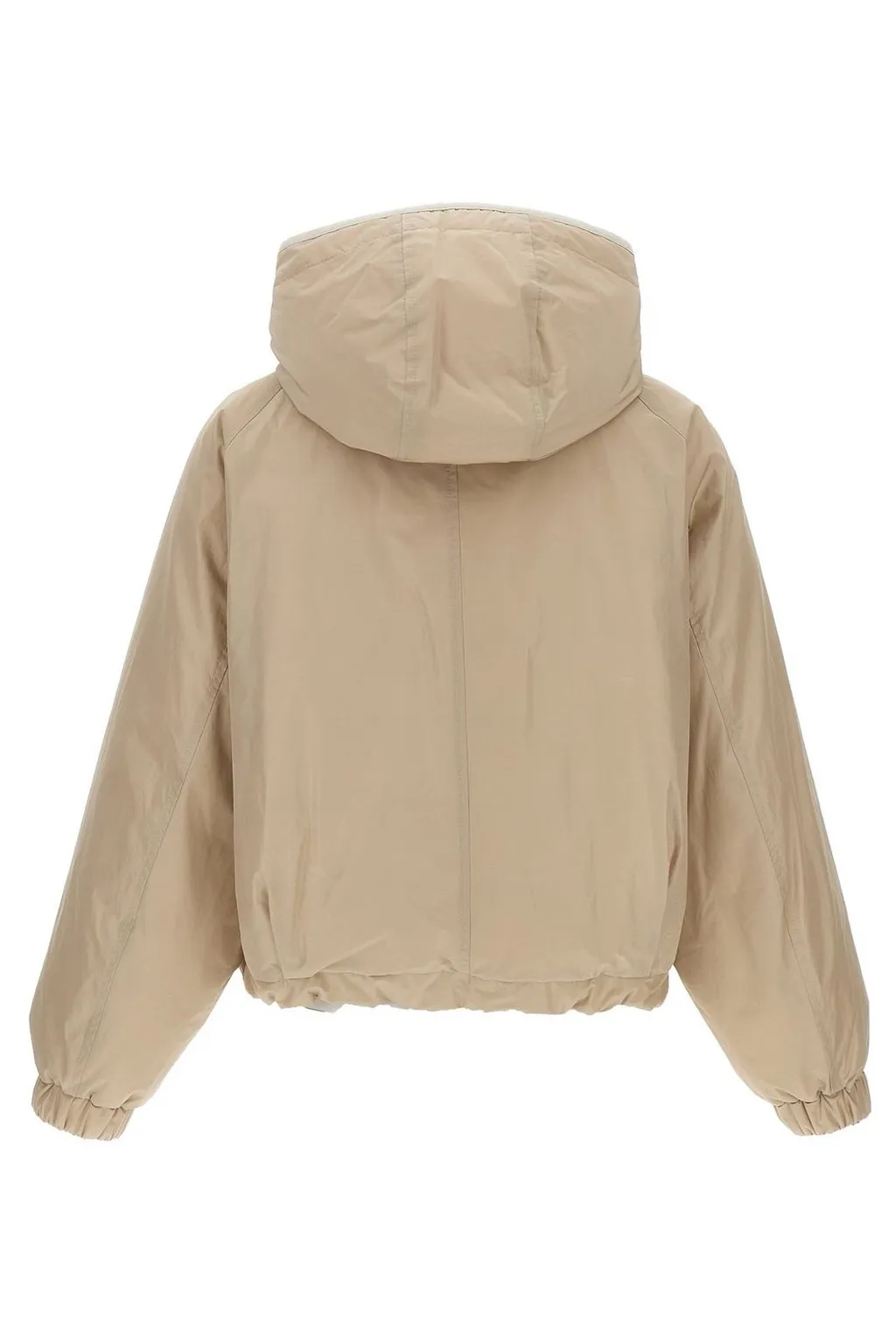 Buttoned Cropped Down Jacket