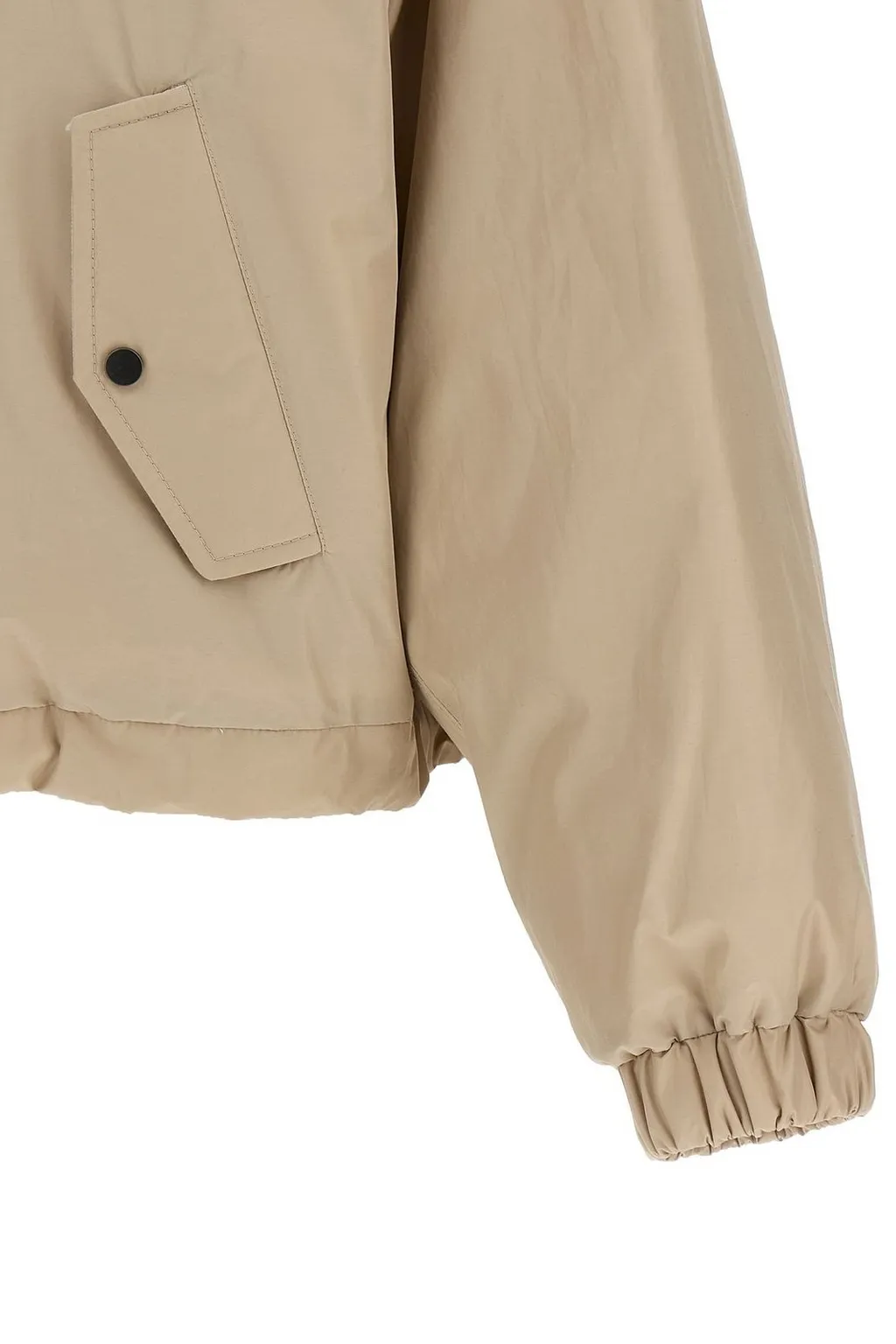 Buttoned Cropped Down Jacket