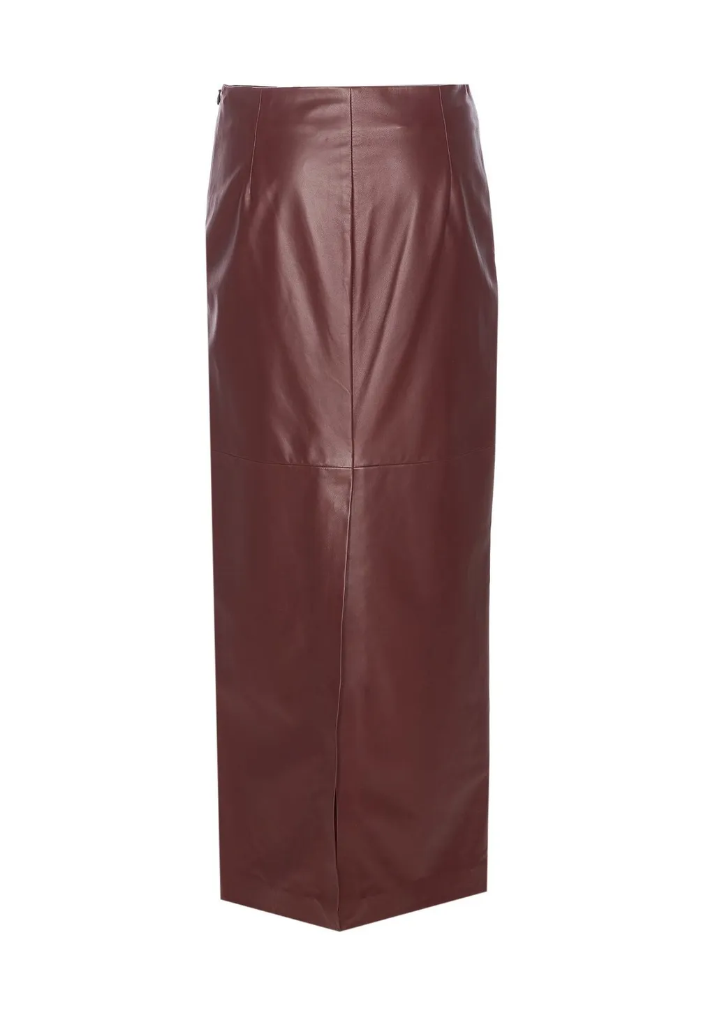 Column Long Leather Skirt