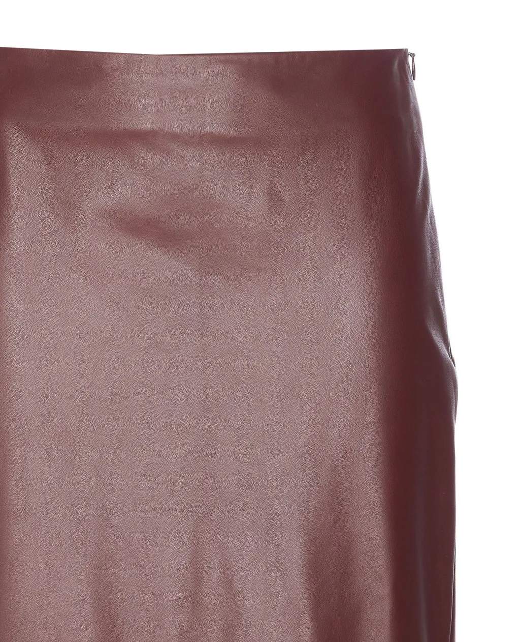 Column Long Leather Skirt