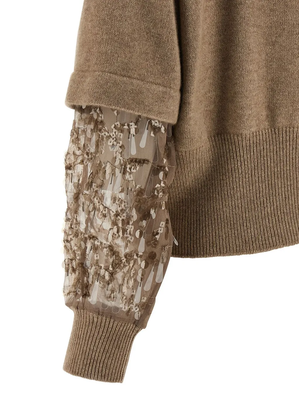 Sequin Embellished Knitted Cardigan