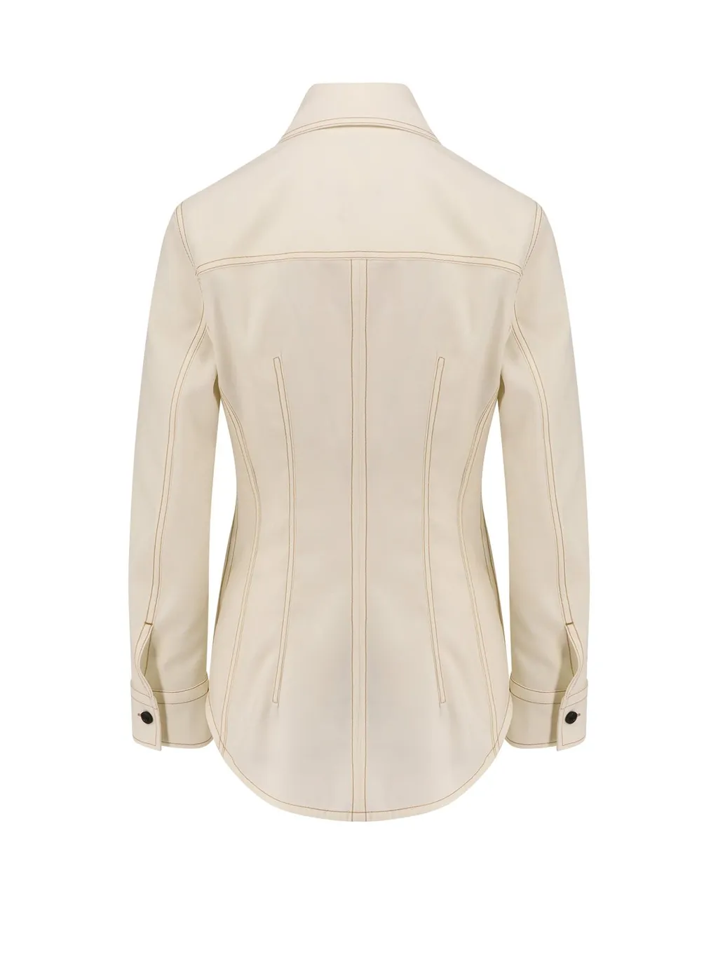 Contrast Stitched Fitted Shirt