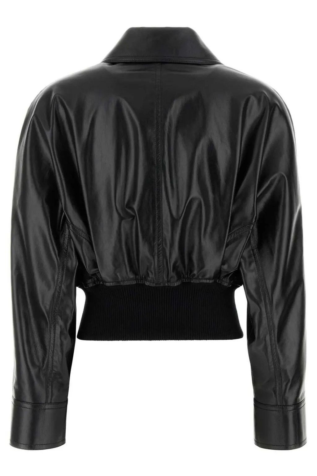 Zip-Up Leather Blouson
