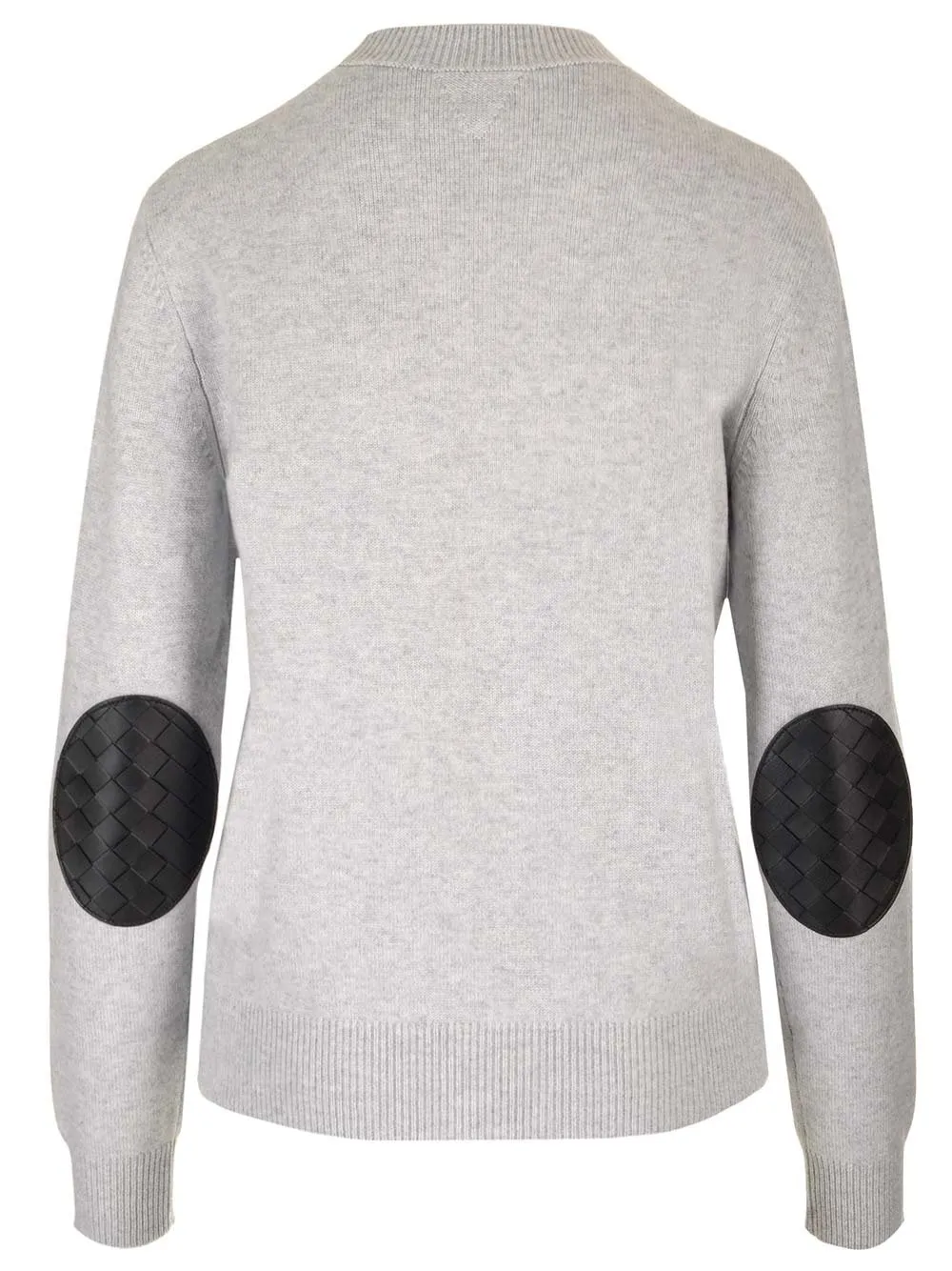 Intrecciato Leather Patches Jumper