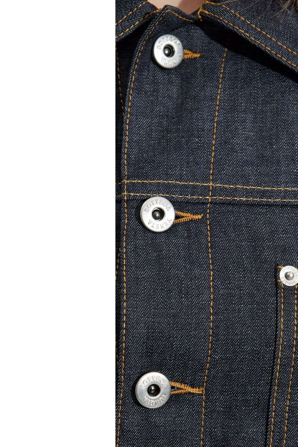 Contrast Stitched Denim Jacket
