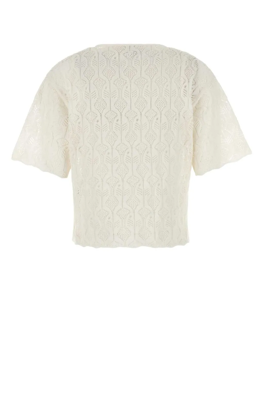 Lace Detailed Short Sleeved Top