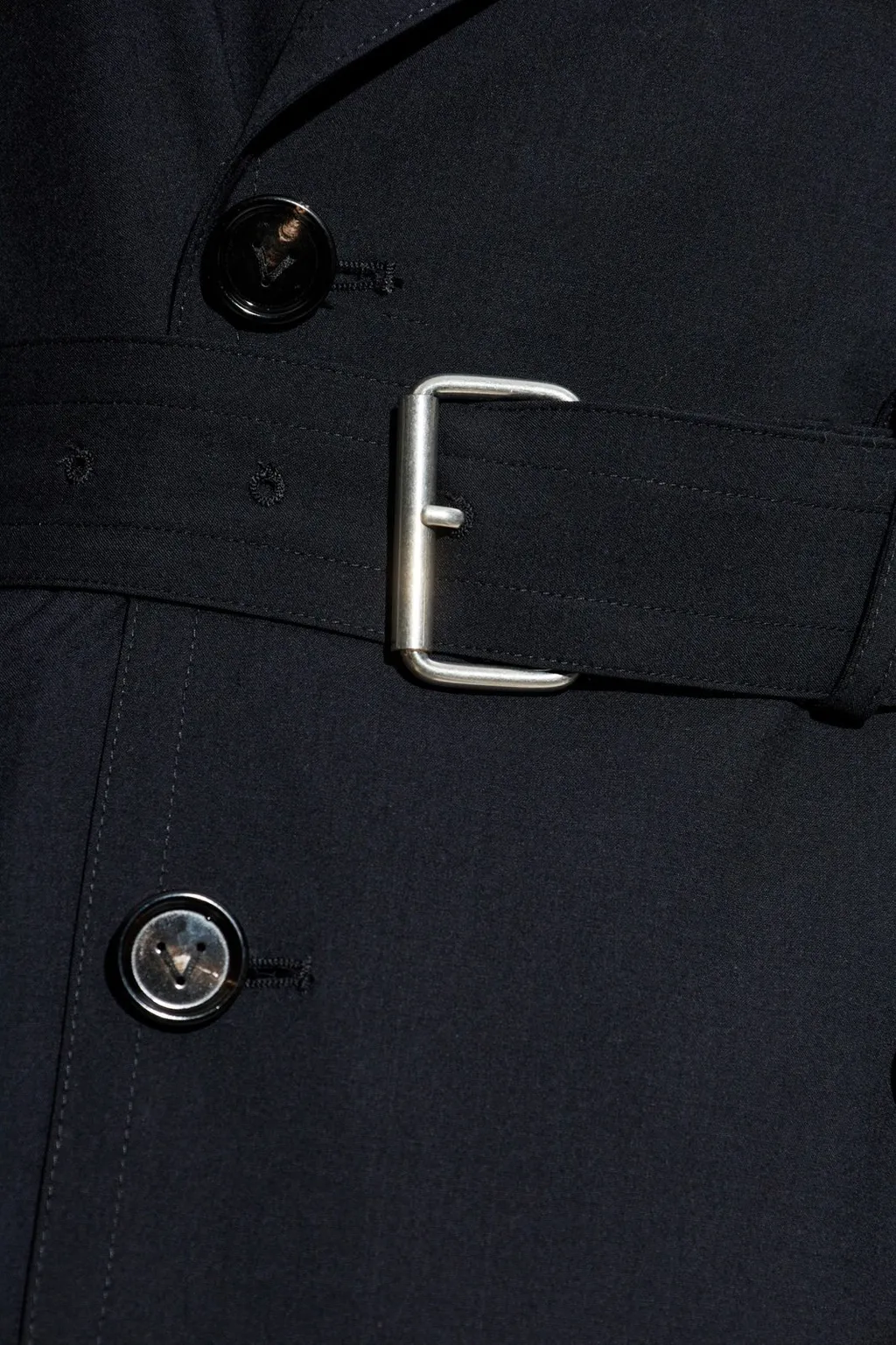 Double-Breasted Belted Trench Coat