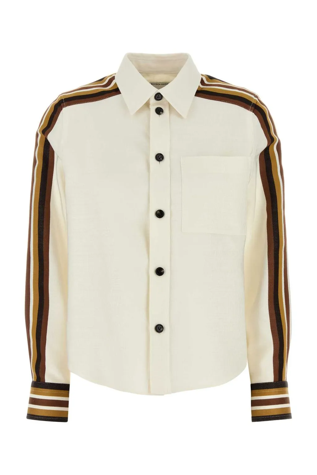 Band Sleeved Buttoned Shirt