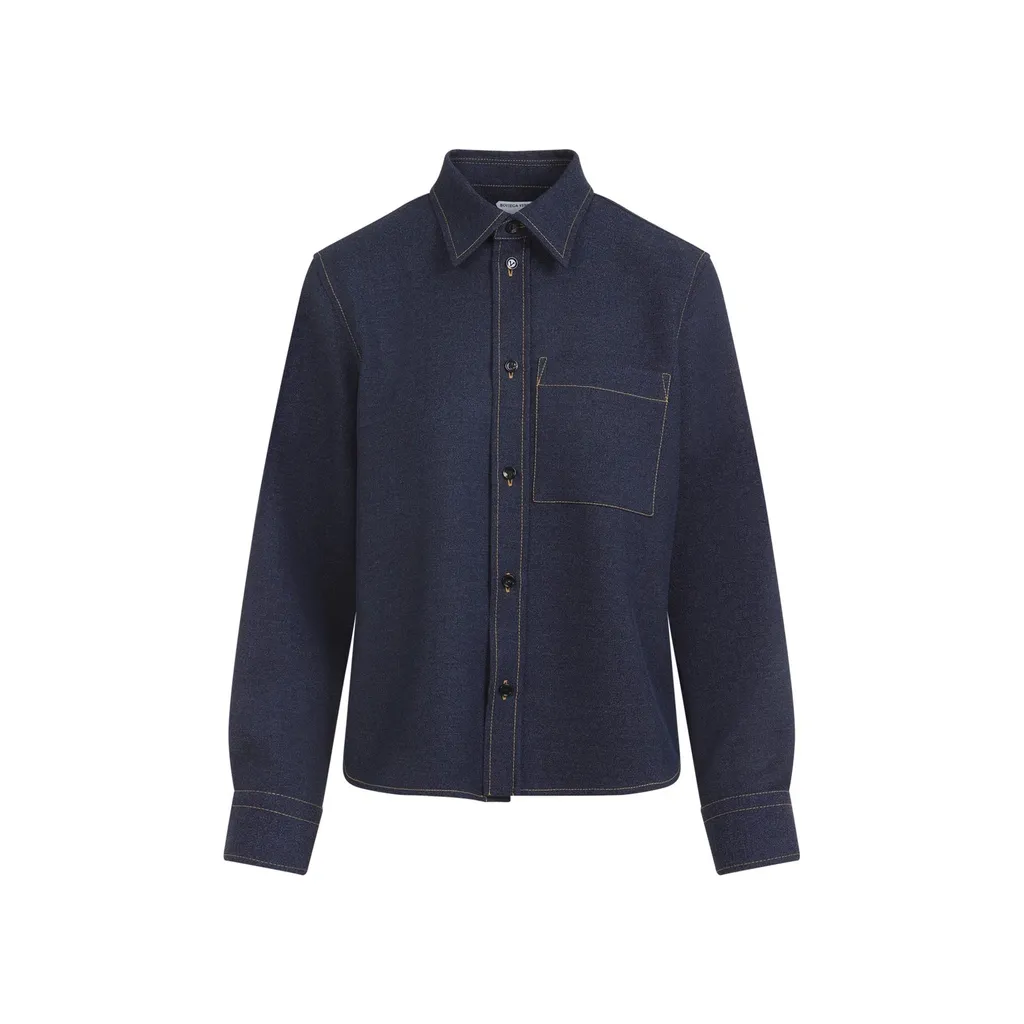 Long Sleeved Regular Fit Denim Shirt