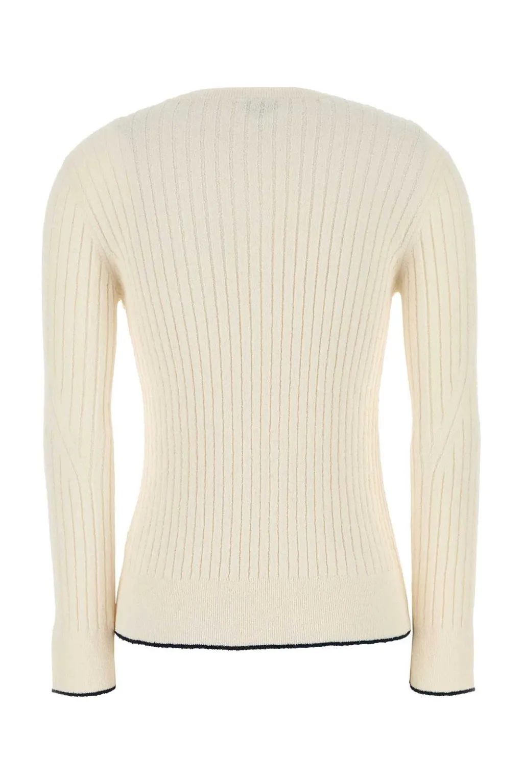 Long-Sleeved Ribbed Top