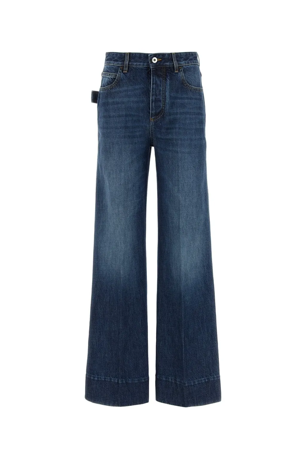 Logo Patch Wide Leg Jeans