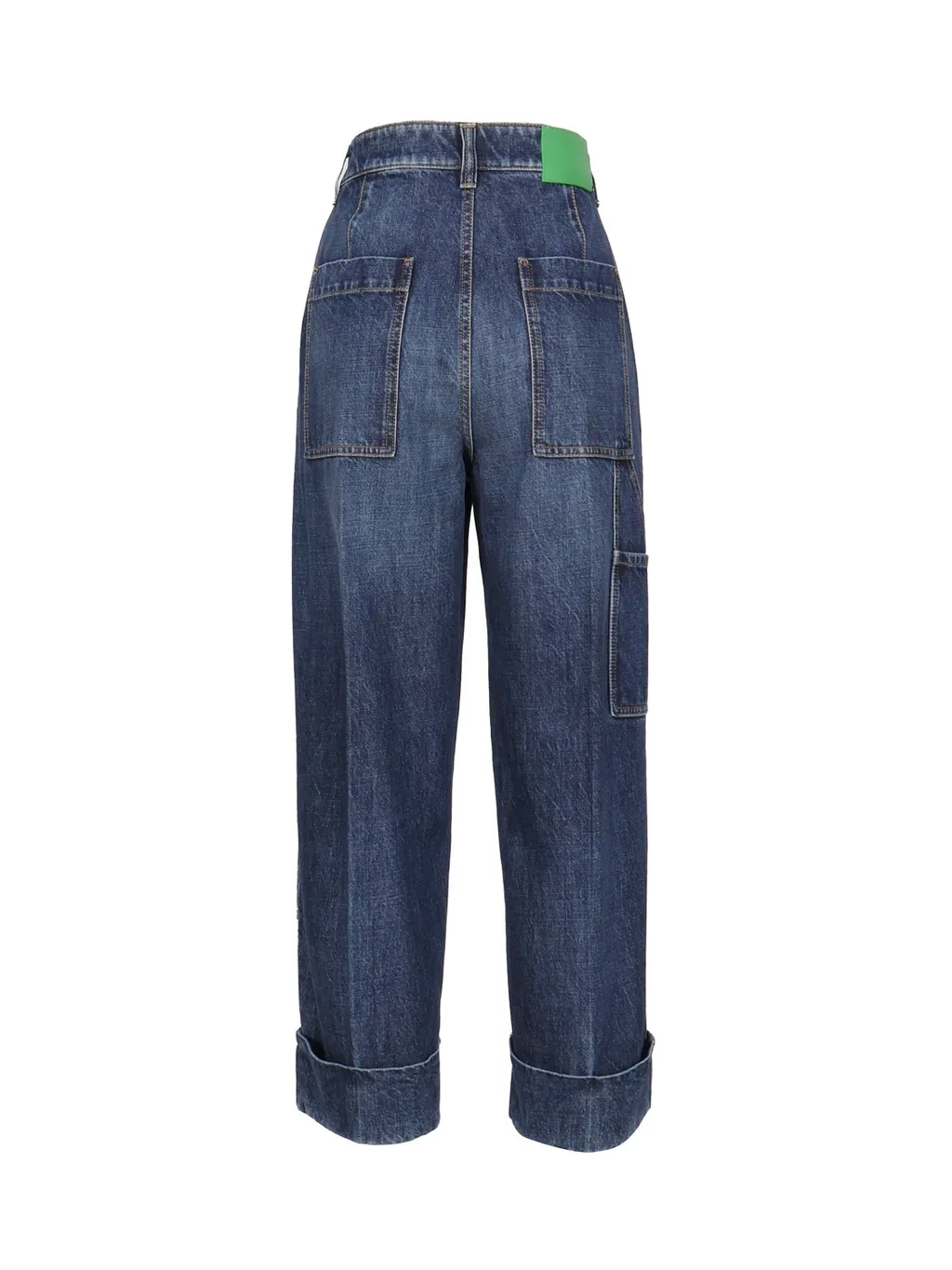 Logo Patch Wide-Leg Jeans