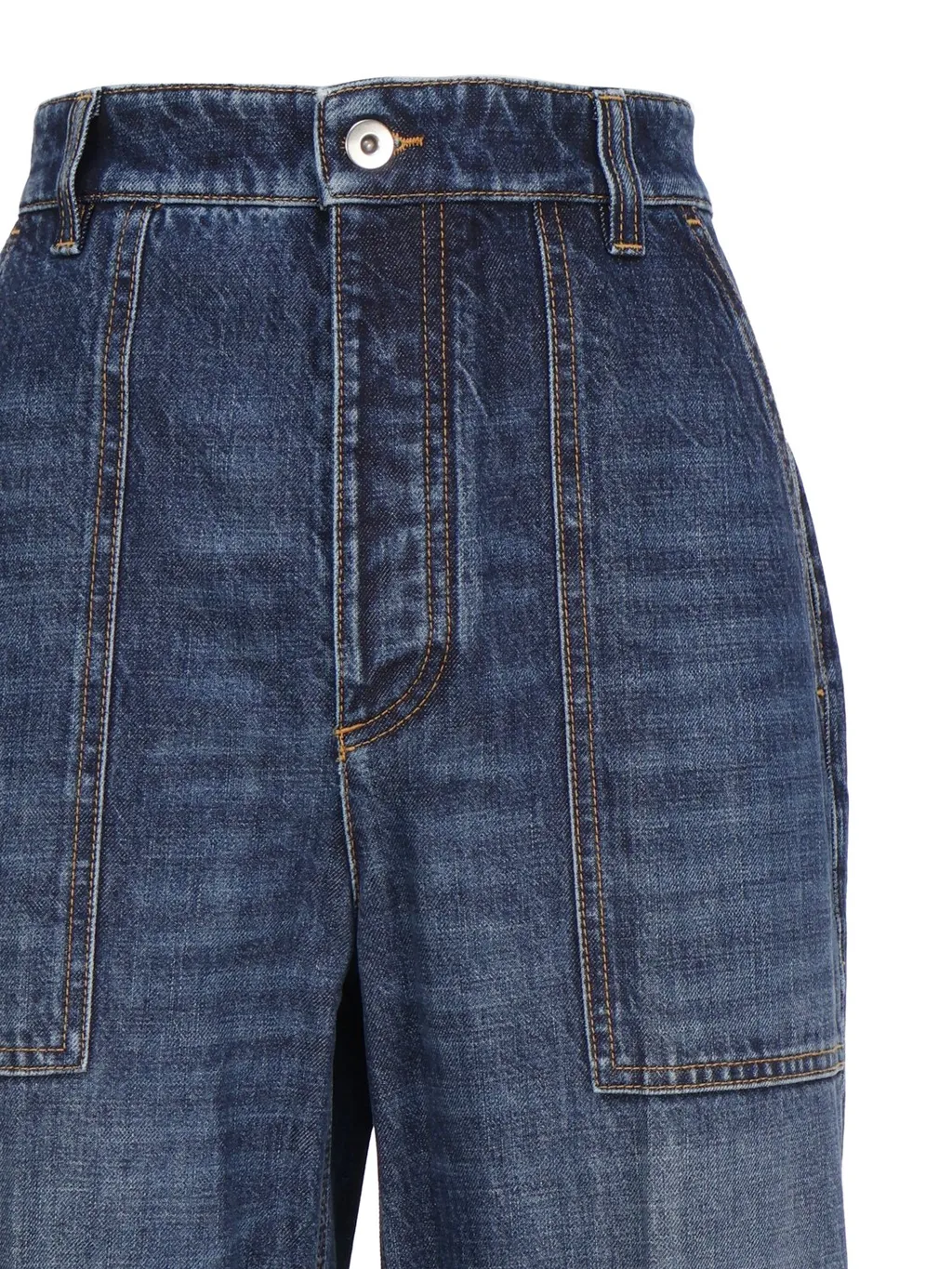 Logo Patch Wide-Leg Jeans