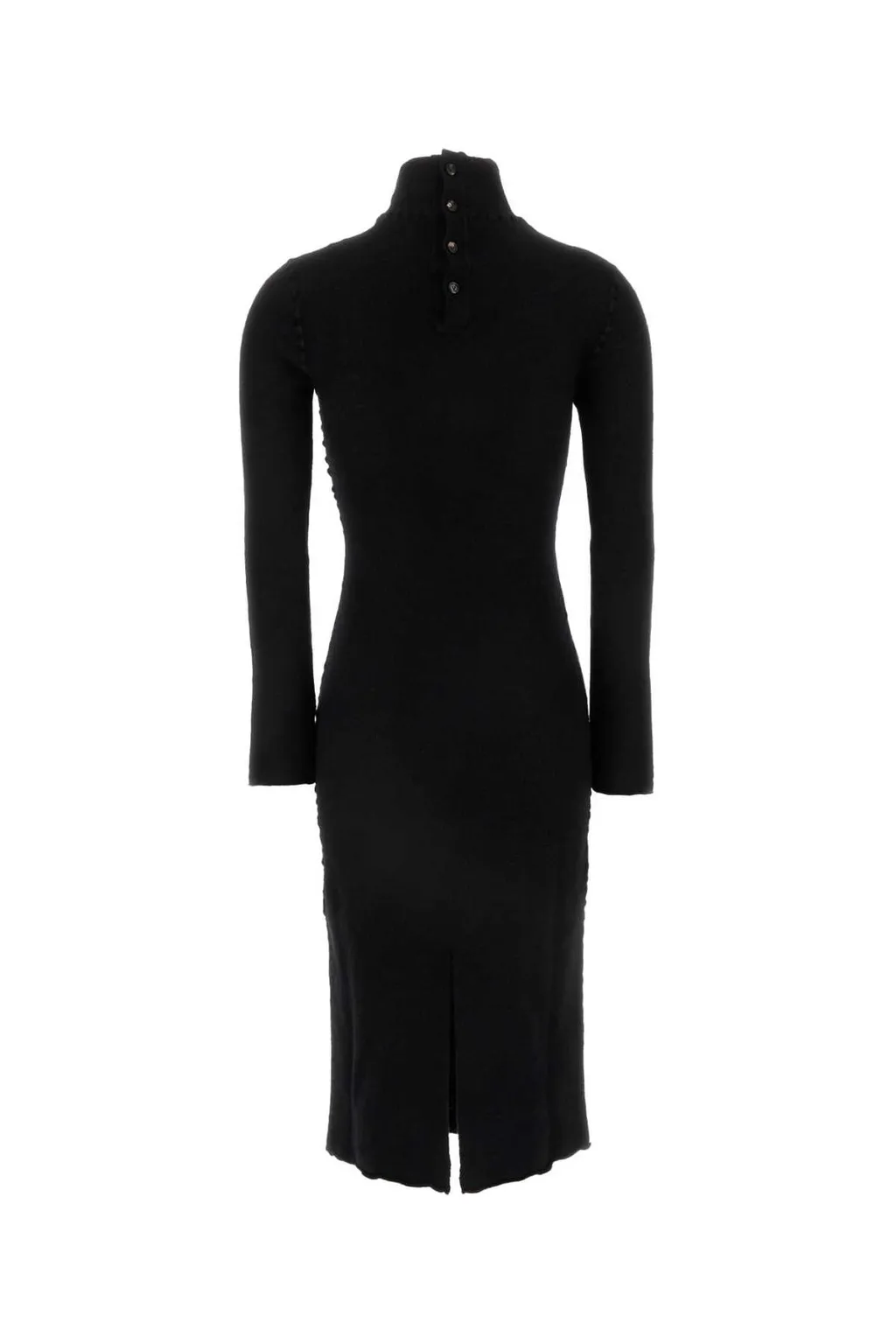 High Neck Knitted Midi Dress