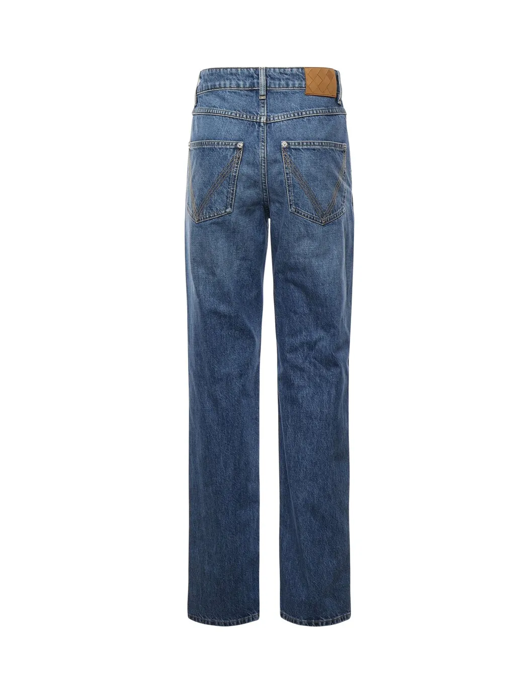 Mid-Rise Boyfriend Leg Jeans