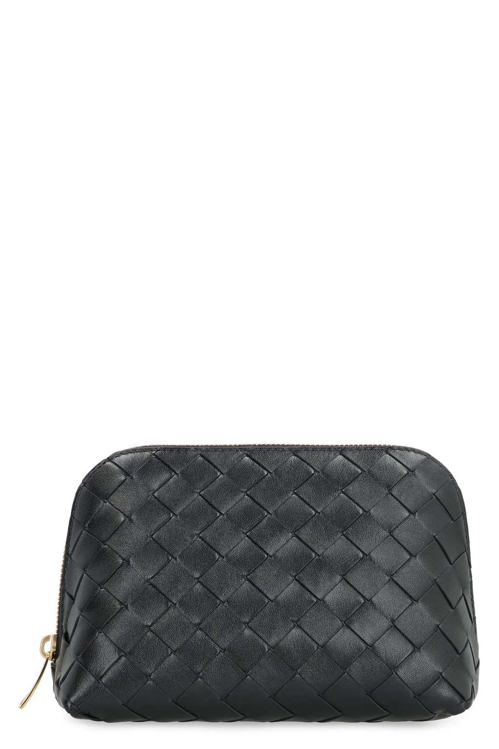 Intrecciato Medium Half-Moon Beauty Pouch
