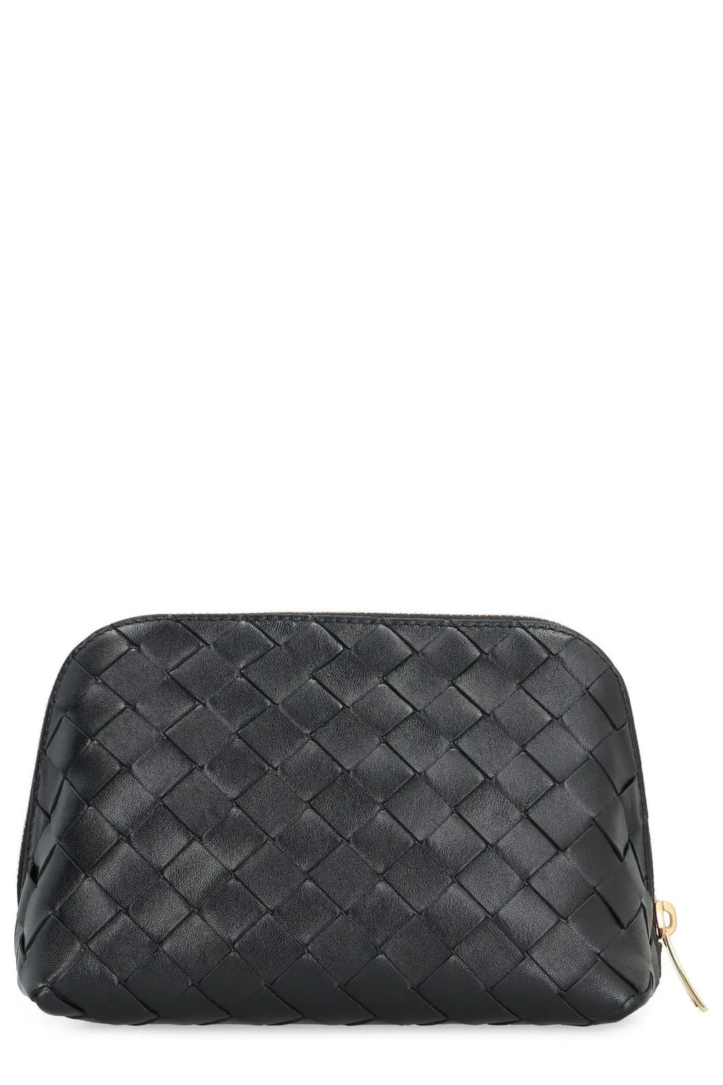 Intrecciato Medium Half-Moon Beauty Pouch