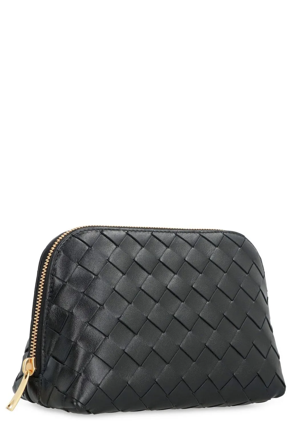 Intrecciato Medium Half-Moon Beauty Pouch