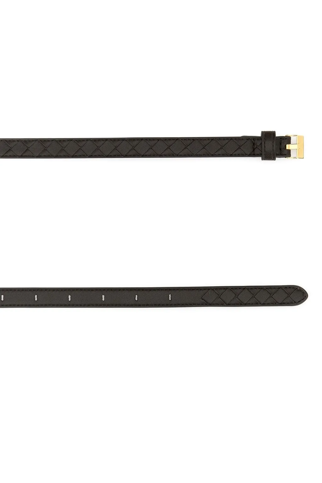 Intrecciato Watch Buckled Belt