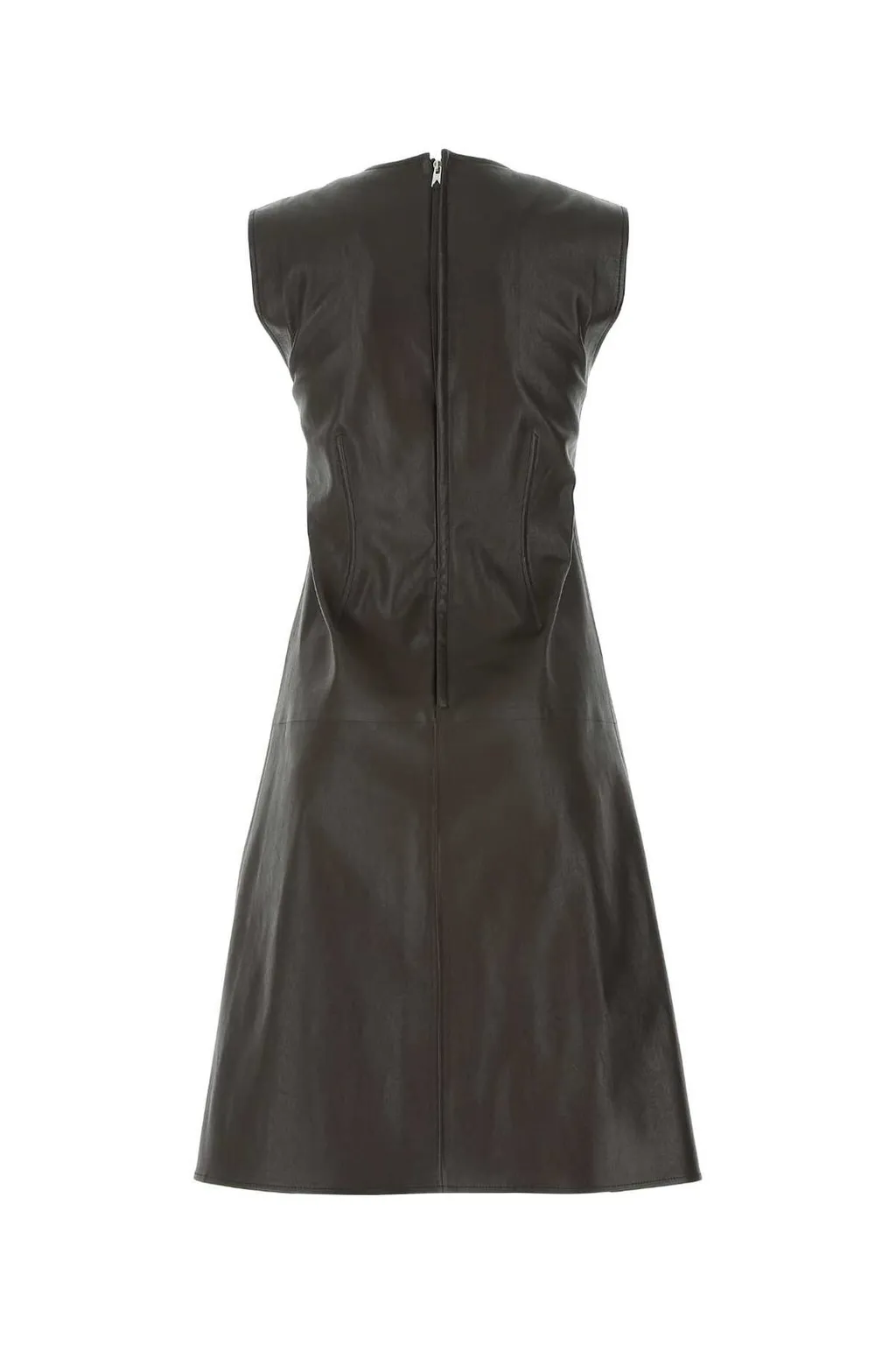 Sleeveless Leather Dress