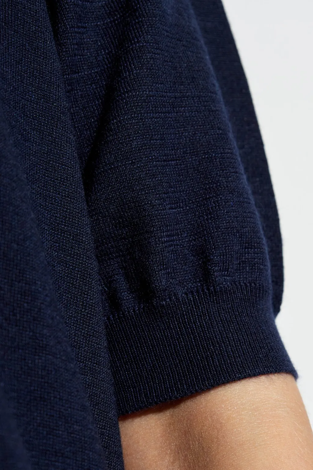 Logo Embroidered Knitted Top