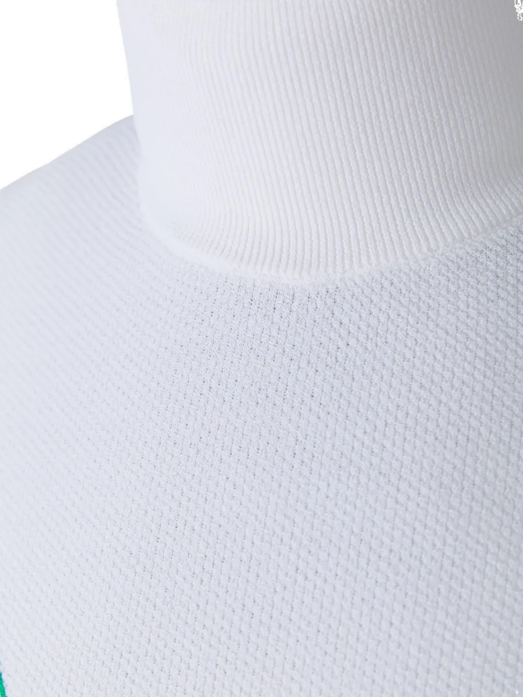 Turtleneck Contrast Stitched Jumper